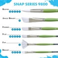 thumbnail image 4 of Princeton 9850R-6 Taklon Round 6 Snap Brush, Size 6, White, 4 of 4