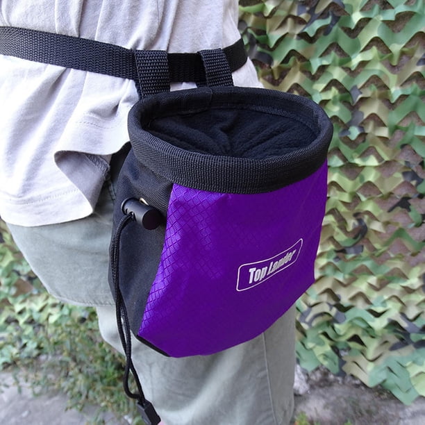 1 bolsa de tiza. Púrpura Hugo bolsa de tiza de escalada en roca