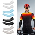 thumbnail image 3 of 1 Pair Outdoor Sports Hand Sleeves Sun Protection Breathable Warmer Cover White, 3 of 8