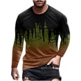 thumbnail image 1 of Hombres Casual Cuello Redondo 3D Impresión Digital Pullover Fitness Deportes Manga Larga Camiseta Blusa Pompotops oipoqjl5474, 1 of 3