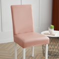 thumbnail image 5 of Oil Chair Cover, Protector Stretch Cover with Elastic Bottom, Dust Removable Chair Seat Cover for Home, Household, Banquet, Dining room - Pink, 5 of 8