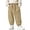 A28 Khaki, variant on Toddler Boys Cargo Joggers Elastic Waist Cotton Twill Cuffed Ankle Pants with Flap Pockets for Outdoor Play School Casual Trousers, 1T-10Y