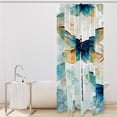 thumbnail image 2 of Cortina de ducha impermeable con estampado de libélula y ganchos para decoración de baño (juego de cortinas incluido), 2 of 5
