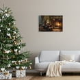 thumbnail image 3 of Stupell Industries Santa Claus by Fire Holiday Painting Gallery Wrapped Canvas Art Prints Wall Art, 30 x 20, 3 of 8