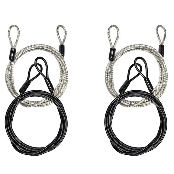 3 Pcs 100CM/3.3Ft Long Travel Security Cable Lock,Braided Steel Coated Cable Luggage Lock, Cable Wire Rope