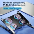 thumbnail image 2 of Gaming Laptop Cooling Pad, Laptop Cooling Pad, Gaming Laptop Cooler with 4 Fans, Suitable for 11-17.3 Inch Laptops, 7-Level Height Adjustable, Slim and Portable for Work, Study,, 2 of 10