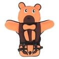 thumbnail image 4 of Asiento de seguridad para niños con respaldo alto, correas ajustables, arnés de seguridad de 5 puntos, lavable a máquina, asiento elevador para automóvil, color naranja, 4 of 14