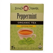 Brad's Organic Peppermint Organic Tea 20 Tea Bags (2 PACKS)