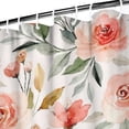 thumbnail image 3 of Pioneer Flower Floral Print Pattern Shower Curtain 84"x72" ,Bathroom Decorative Shower Curtains Set with 12 Hooks,Modern Waterproof Washable Shower Curtain, 3 of 6