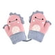 thumbnail image 1 of Manoplas para niños pequeños con cordón, guantes de nieve con forro de lana cálidos tejidos con dibujos animados para invierno 886, 1 of 5
