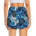 thumbnail image 3 of Picia Turtle，Shell Algae Starfish Coral Pattern Women's 2 in 1 Athletic Running Shorts High Waisted Workout Casual Gym Sweat Shorts with Comfy Liner Zipper Pockets-Small, 3 of 9
