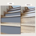 thumbnail image 4 of Self-Adhesive Stair Stickers, 14pack 39.37"x7.09" Peel and Stick Vinyl Staircase Stickers Decals for Stair Home, Grey, 4 of 6