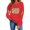 VKOYWKM-ZQR1-Red, variant on VKOYWKM Fall Sweatshirt for Women Halloween Pumpkin Graphic Sweatshirt Crewneck Long Sleeve Pullover Party Tops Matching Family Halloween Sweatshirts