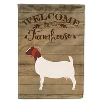 Caroline's Treasures CK6830GF Boer Goat Welcome Flag Garden Size , Small, multicolor