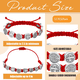 thumbnail image 3 of "12 Pulseras Rojas De San Benito, Brazaletes De Protección Belug, Rojo ", 3 of 5