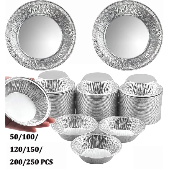 5-inch (about 12.7 Cm) Aluminum Foil Mini-pie Pan-disposable Mini-pie Pot Is Suitable for Bakeries, Cafes and Restaurants-durable Mini-aluminum Foil Pan Is Suitable