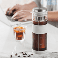 thumbnail image 3 of Cold Brew Coffee Maker Mason Jar Pitcher 800ML Stainless Steel Filter with Cup Brush Cold Brew Pitcher for Fruits Tea, 3 of 7