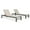 Architectural Bronze, variant on Ulax Furniture 2 Pieces Patio Padded Aluminum Chaise Lounge Chairs, Outdoor Adjustable Recliner Chairs with Wheels and Quick Dry Foam(Beige)