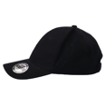 thumbnail image 3 of DKPS #115 GORRA PREMIUM NEGRO UN GABARDINA 100% ALG. AJUSTE HEBILLA, 3 of 5