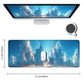 thumbnail image 2 of GOSMITH Beautiful Blue Sky Cool Desk Pad for Keyboard and Mouse 31.5x11.8 in, 2 of 6