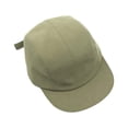thumbnail image 1 of QualitChoice Short Brim Cap Unisex Solid Color Replacement Sunproof Portable Decorative Fashionable Dome Sports Baseball Hat Green, 1 of 6