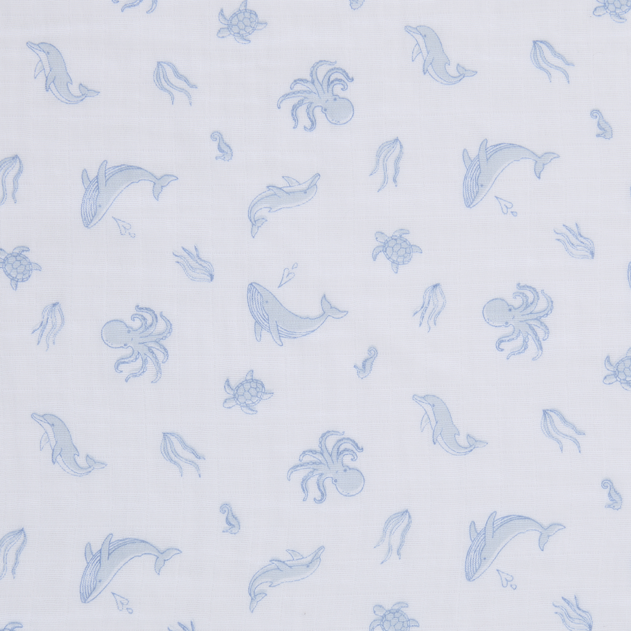 Parent's Choice Muslin Swaddle Blankets 3-Pack, 47x47 Ocean Blue photo 3