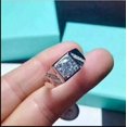 thumbnail image 3 of 1.50Ct Round Cut Simulated Diamond 14K White Gold Plated Men's Engagement Band Ring, 3 of 3