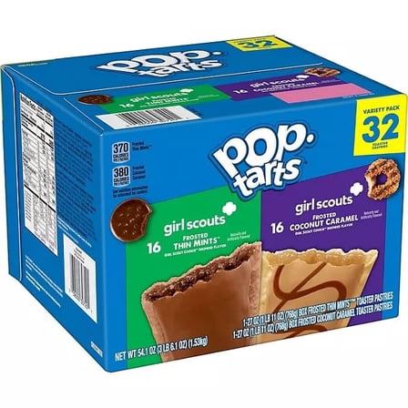 Pop Tarts, Thin Mint, Coconut Caramel, Girl Scouts Variety Pack, 32 ct.