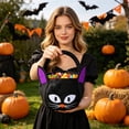 thumbnail image 6 of Fwttom Halloween Trick or Treat Bucket - Portable Holiday Candy Bucket, Halloween Decorations Pumpkin Candy Bags Gifts for Kids, 6 of 7