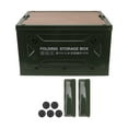thumbnail image 2 of Folding Camping Storage Box, 50L 5 Way Open Door Plastic Collapsible Storage Bins 220lb Bearing Capacity Stackable Storage Box Organizer Container With Lid And Wheels For Camping, 2 of 8