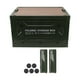 thumbnail image 1 of Caja de almacenamiento plegable para acampada con tapa de madera, contenedor de almacenamiento plegable con ruedas para coche, Camping, Picnic, OD verde, 1 of 14