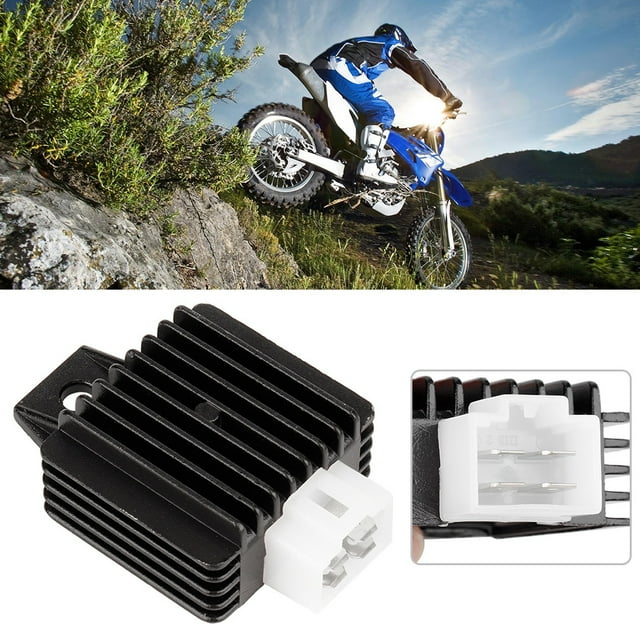 Regulador rectificador de voltaje de motocicleta, regulador de voltaje de onda completa de 12 V, rectificador de voltaje probado profesionalmente