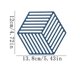 thumbnail image 2 of Alfombrilla aislante hexagonal para vajilla, con aislamiento térmico, ideal para la cocina, comidas, fiestas y exteriores., 2 of 7