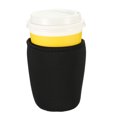 thumbnail image 7 of Uxcell Neoprene Insulated Reusable Coffee Tea Cup Sleeves Black 3in 1 set, 7 of 7