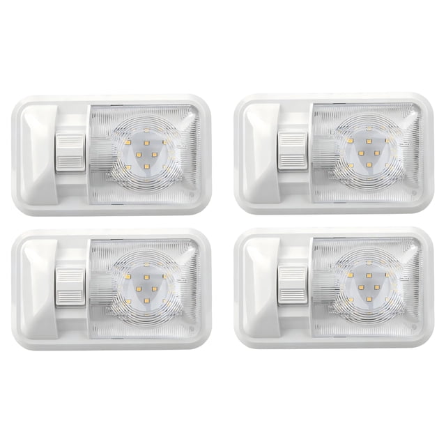 ANYPOWK 12 Volt LED RV LED Lights with ON/Off Switch - Daylight 6500K 3.5 W 400LM, Interior Lighting for RV Van Trailer Camper Boat - Pack