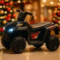 thumbnail image 2 of Carrito Electrico Montable para Niños de Manejo Directo Cuatrimoto con Luces LED Pedal de Aceleración, Asiento Ergonómico Negro, 2 of 11