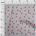 thumbnail image 1 of oneOone Organic Cotton Poplin Twill Fabric Raspberry Fruit Print Fabric BTY 42 Inch Wide, 1 of 4