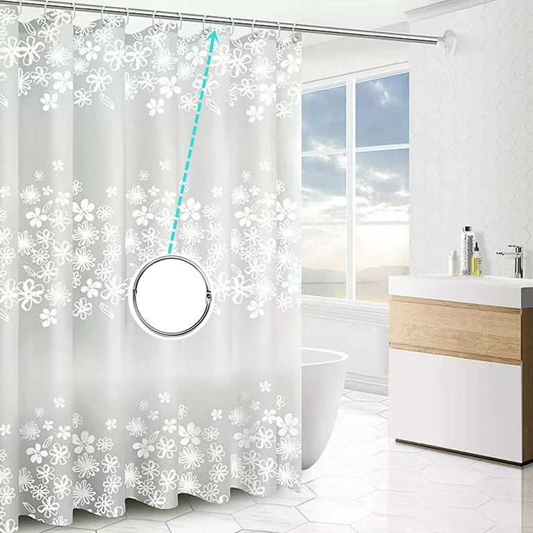 24Pcs Shower Curtain Rings 2.5in RustProof Shower Curtain Hooks for  Bathroom，Decorative Shower Curtain Rings and Hooks for Shower Rod Circular  Shower