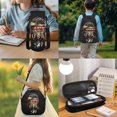 thumbnail image 3 of Yuyamidu Eagle USA Flag Backpack Lunchbox Set of 4 Primary School Bookbag for Boys 7-10 Lunch Bags + Pencil Case + Water Bottle Carrier Bag Student Schoolbag for Kids Girls Large Book Bags 3rd Grade, 3 of 8
