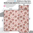 thumbnail image 5 of Strawberry and Girl Pink Pattern Teens Toddler Nap Mat with Pillow, Sleeping Mat Bag for Preschool Daycare 59"x22", 5 of 6