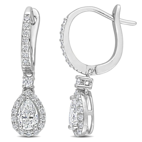 Everly Women's Created Moissanite Sterling Silver Earrings