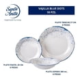 thumbnail image 2 of Vajilla De Porcelana Santa Anita De 18 Piezas Blue Dots Para 6 Personas, 2 of 6