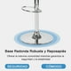 thumbnail image 4 of Set de 2 Sillas de Bar Color Blanco con Reposapié Altura Ajustable Giratorio HOMEMAKE FURNITURE  Moderno, 4 of 6