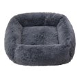thumbnail image 1 of Cama calmante para perros y gatos, cojín de felpa suave y esponjoso para cachorros pequeños, medianos y grandes, para invierno, 1 of 4
