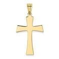thumbnail image 3 of 14K Two-Tone Gold Charm Pendant 30 mm 19 & Rhodium Polished Cross, 3 of 4