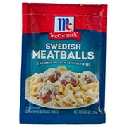 McCormick Swedish Meatballs Seasoning & Sauce Mixes, 2.11 oz Packet