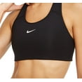 thumbnail image 3 of Nike Womens Swoosh Medium-Support Padded Sports Bra Black/White XS, 3 of 3