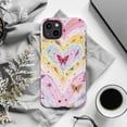 thumbnail image 6 of Whimsical Heart and Butterfly Phone Case, Colorful Pastel Swirl Art iPhone Cover, Artistic Fantasy Aesthetic Protective Case for iPhone 16 15 14 13 12 11 Plus Pro Max Mini, 6 of 6