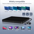 thumbnail image 4 of USB3.0 External CD DVD Reader CD/DVD Drive Burner Reader Type-C External Optical Hard Drive Disk for PC Laptop Desktop, 4 of 8