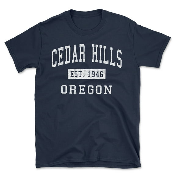 Cedar Hills Oregon Classic Established Men's Cotton T-Shirt